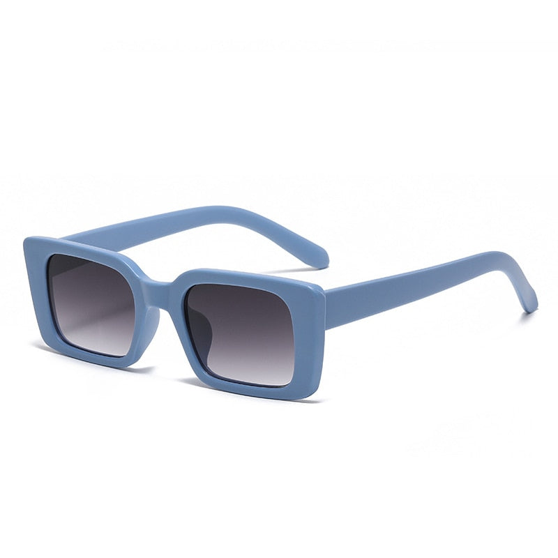 Gafas de sol rectangulares pequeñas de moda populares para mujer, gafas de sol retro con diseño de leopardo y UV400, gafas de sol cuadradas de tendencia para hombre 