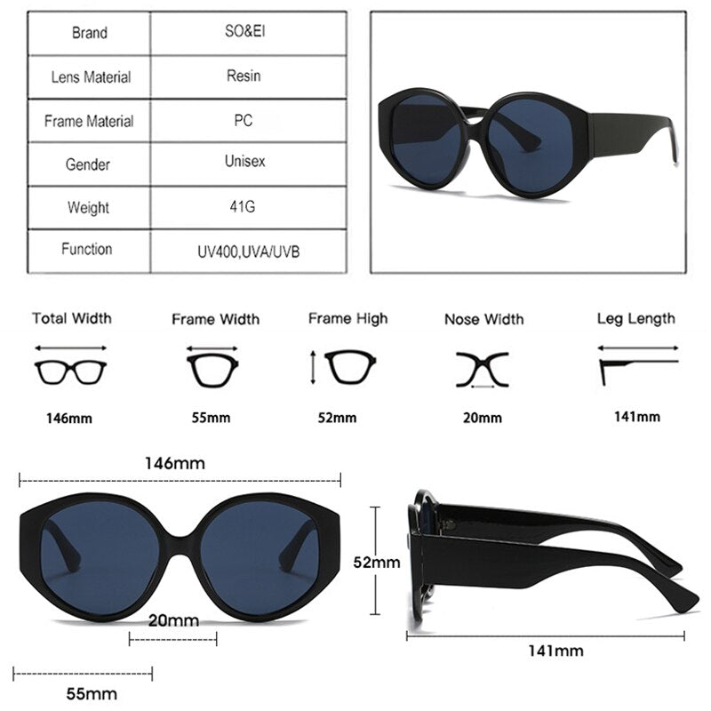 Gafas de sol redondas retro para mujer, gafas de sol a la moda con degradado colorido, gafas de sol con protección UV400 para hombre, gafas de sol ovaladas con estampado de leopardo 