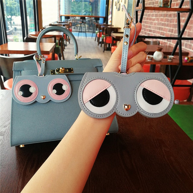 Animal Cartoon Fashion Hot Sale Women Portable Case PU Leather Sun Eye Glasses Box For Eyeglass Sunglasses Cute Protection Bag