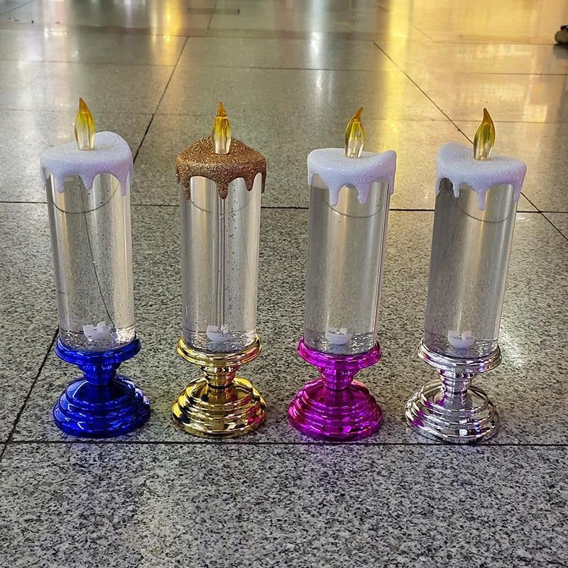 New European Decorative Crafts Night Lights Colorful Dream Crystal Candle Tourism Souvenir LED Night Lights