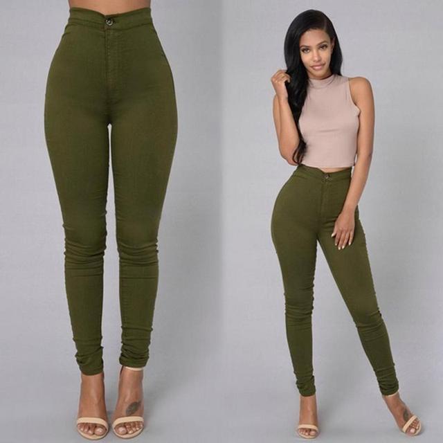 Plus Size High Waist Skinny Jeans