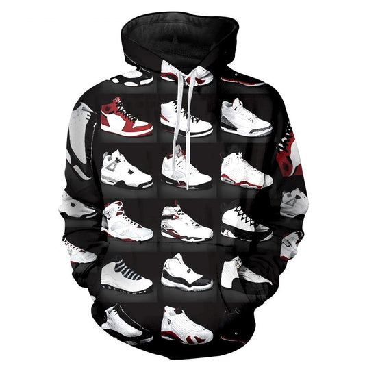 Sudadera con capucha para hombre y mujer Jordan 23 Classic Shoes con estampado 3D