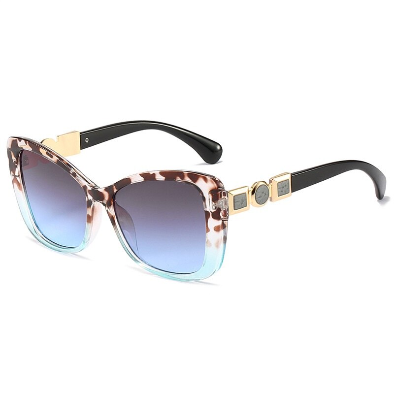 Nuevas gafas de sol con forma de ojo de gato para mujer, gafas de sol de marca de diseñador a la moda con lentes degradados para mujer, gafas de sol grandes para mujer con protección UV400 