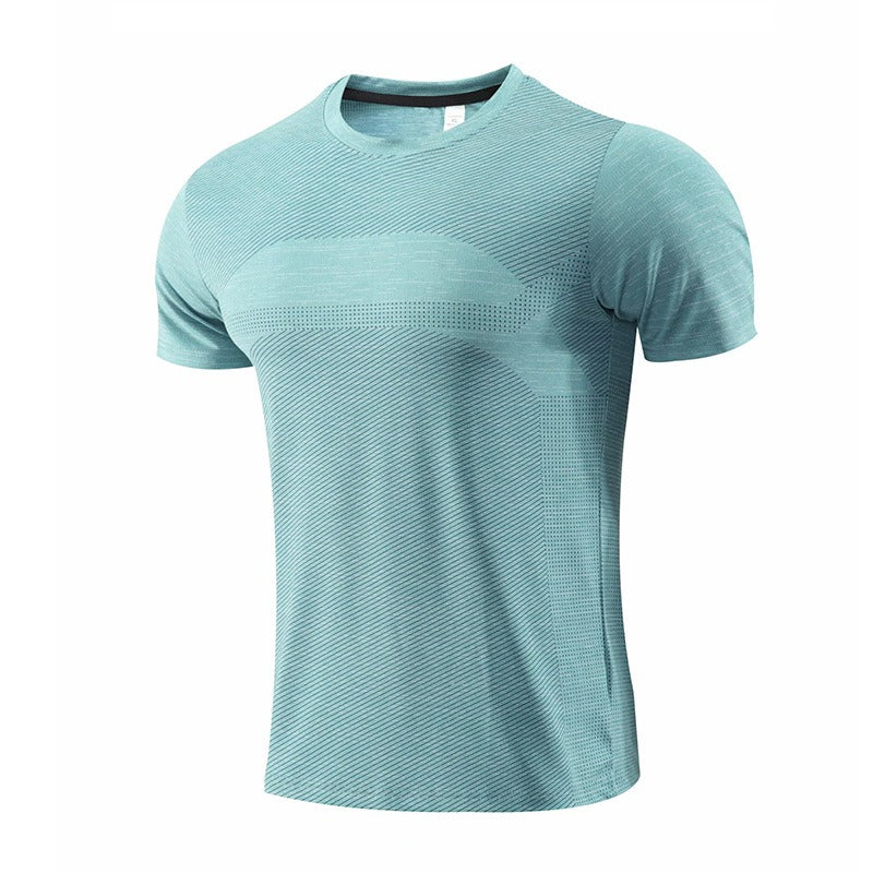 Camiseta deportiva de manga corta para hombre, ropa de secado rápido, ropa para correr de verano, ropa de fitness