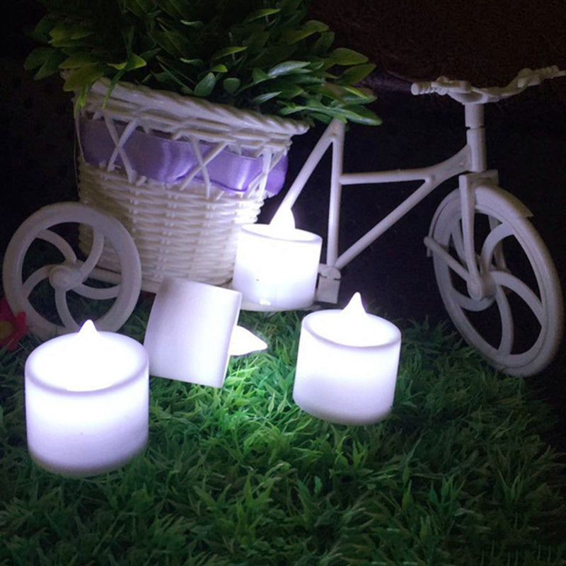 1 vela ámbar sin llama, luz LED electrónica, velas de té LED amarillas, decoración romántica para el hogar, cera de vela