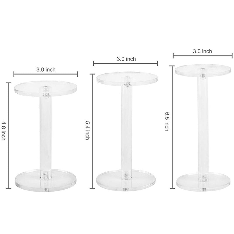 Acrylic display rack, cosmetics circular display table, transparent desktop display table