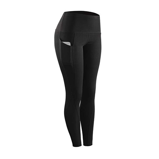 European and American High Waisted, Hip Lifting, Slimming, Fitness, Side Pockets, Sports Bottoming, Yoga Pants For Women