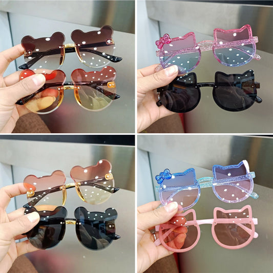 Gafas de sol para niños, resistentes a los rayos ultravioleta, modernas y bonitas, de silicona suave y polarizadas para niños y niñas