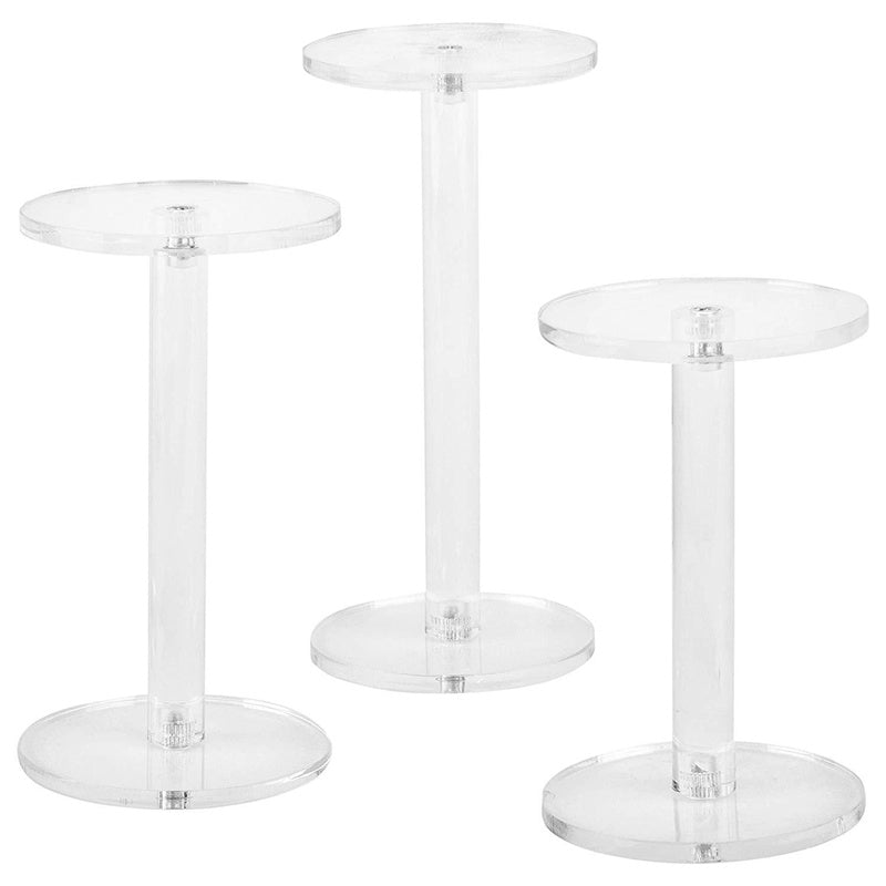 Acrylic display rack, cosmetics circular display table, transparent desktop display table