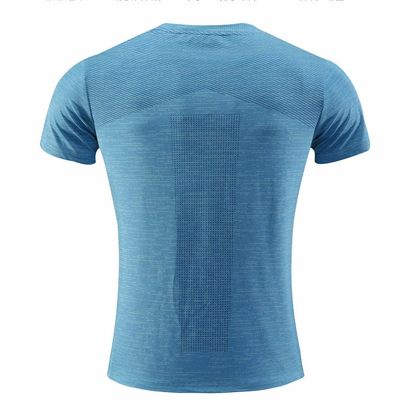 Camiseta deportiva de manga corta para hombre, ropa de secado rápido, ropa para correr de verano, ropa de fitness