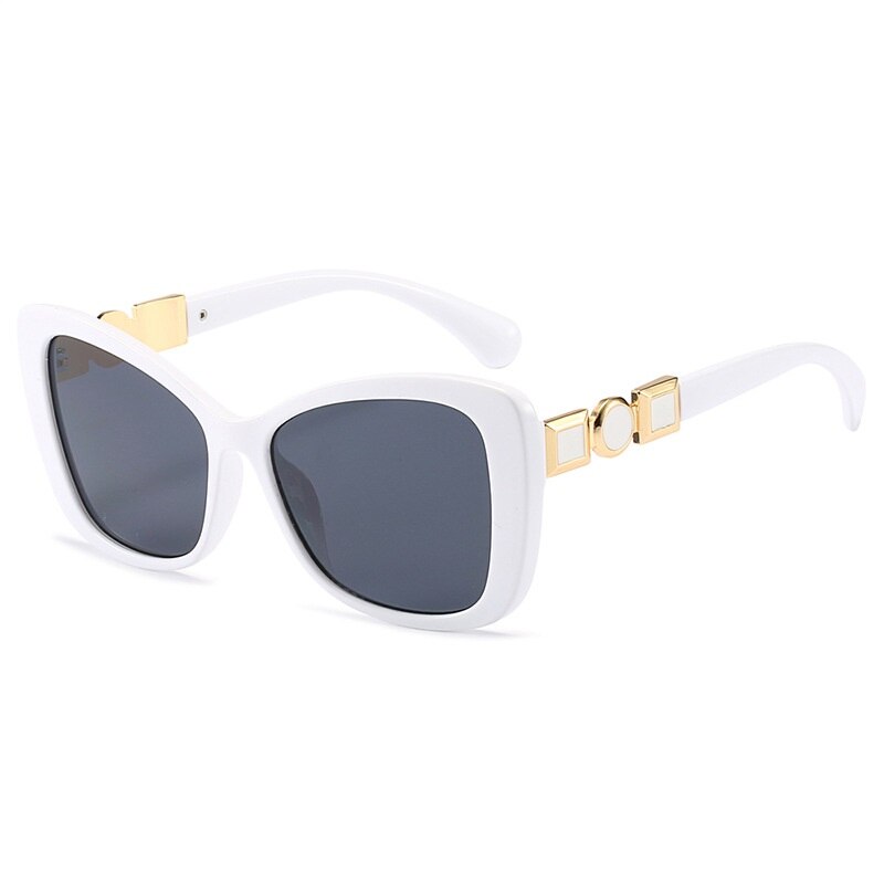 Nuevas gafas de sol con forma de ojo de gato para mujer, gafas de sol de marca de diseñador a la moda con lentes degradados para mujer, gafas de sol grandes para mujer con protección UV400 