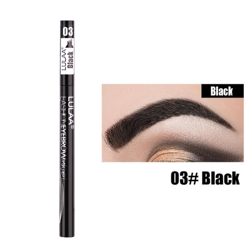 2 Or 1pcs Pro Microblading Eyebrow Tattoo Pen 4 Fork Tips Fine Sketch Liquid Eyebrow Pencil Waterproof Eyebrow Tint Makeup TSLM2