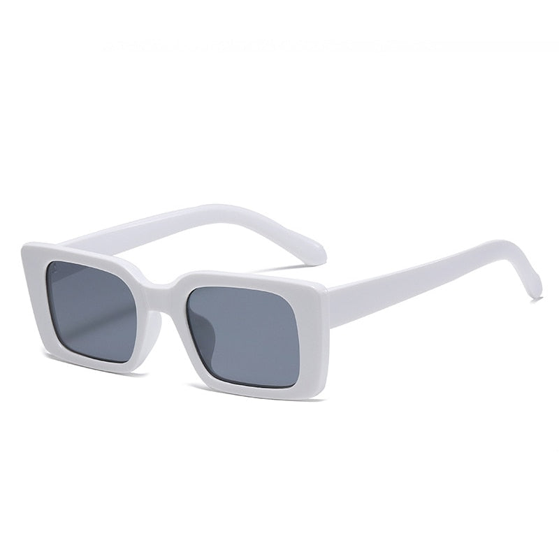 Gafas de sol rectangulares pequeñas de moda populares para mujer, gafas de sol retro con diseño de leopardo y UV400, gafas de sol cuadradas de tendencia para hombre 