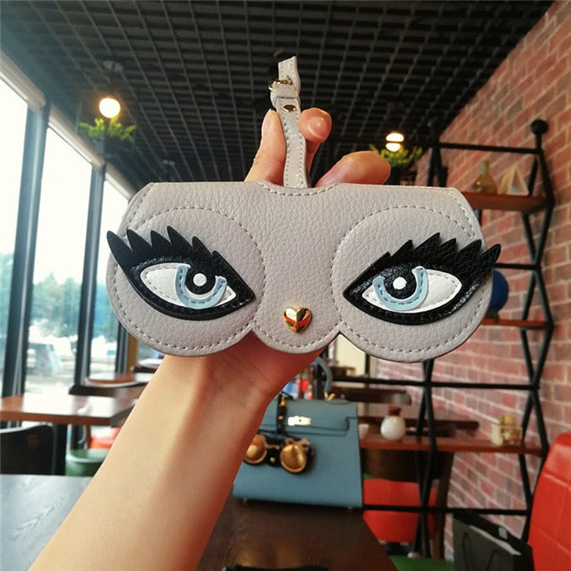 Animal Cartoon Fashion Hot Sale Women Portable Case PU Leather Sun Eye Glasses Box For Eyeglass Sunglasses Cute Protection Bag