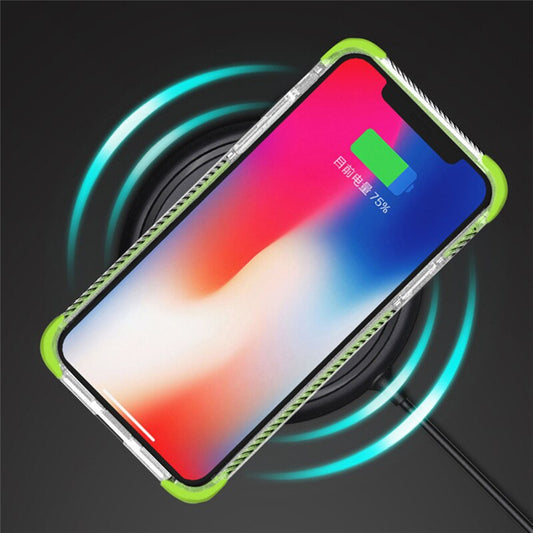 Funda protectora resistente de cuatro esquinas anticaídas, carcasa suave de TPU transparente para iPhone 11