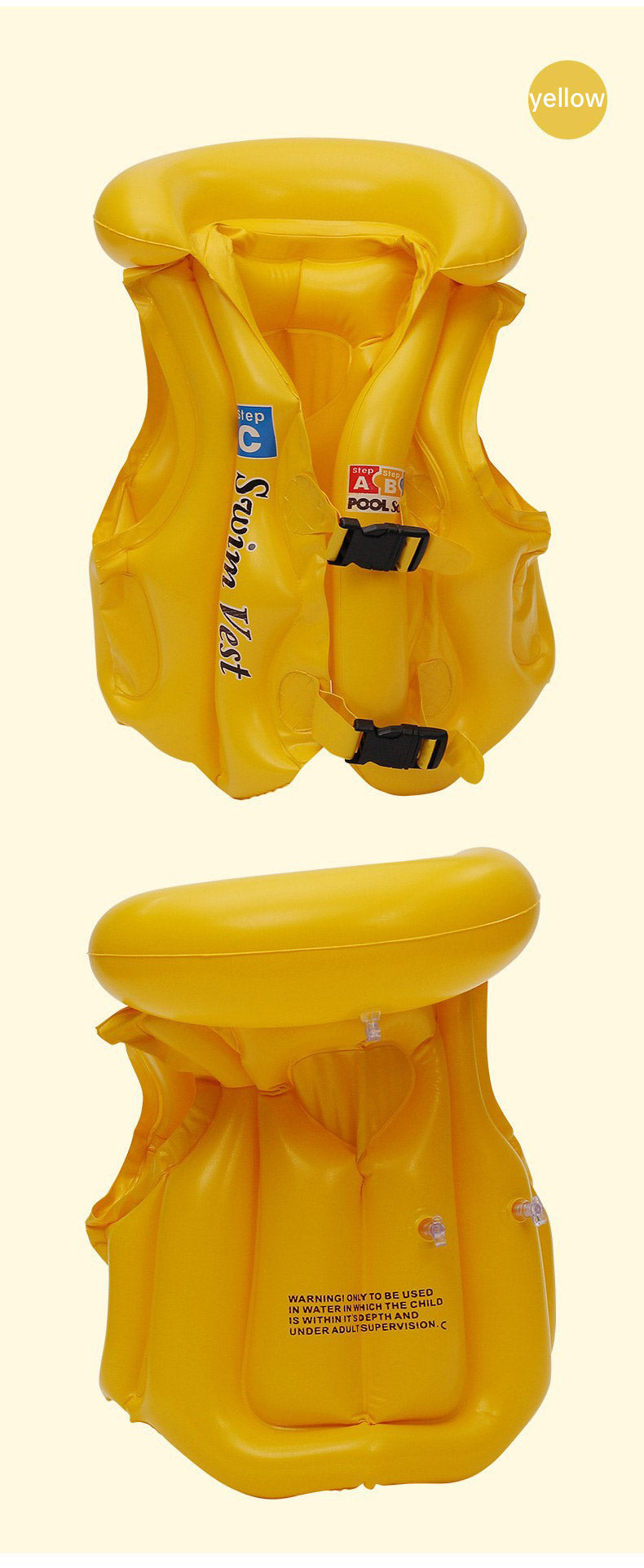 Chaleco salvavidas inflable para niños de 3 a 10 años, chaqueta de natación para bebés, flotadores de PVC, chaqueta inflable salvavidas para niños