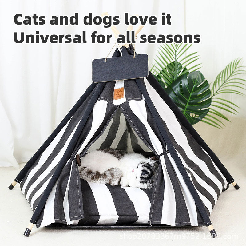 Nido para gatos para todas las estaciones, tienda de campaña general para mascotas, casa cálida de invierno para perros, cama para gatos, casa de interior