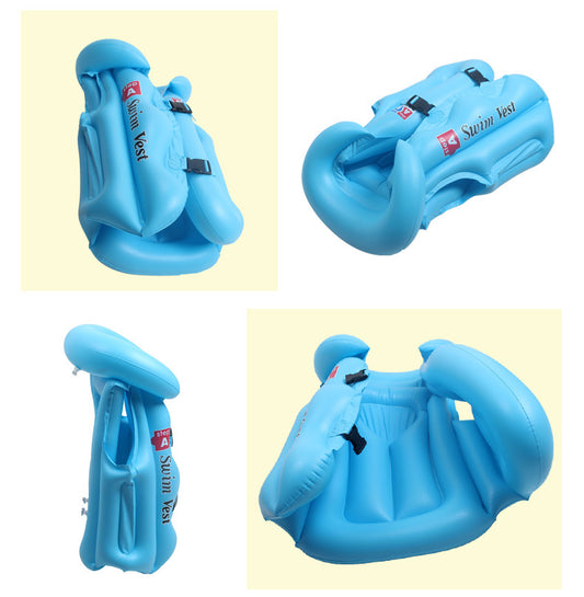 Chaleco salvavidas inflable para niños de 3 a 10 años, chaqueta de natación para bebés, flotadores de PVC, chaqueta inflable salvavidas para niños