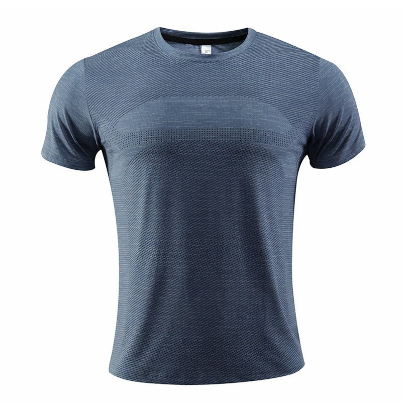 Men's short sleeved sports T-shirt, quick drying clothes, summer running clothes, fitness clothes