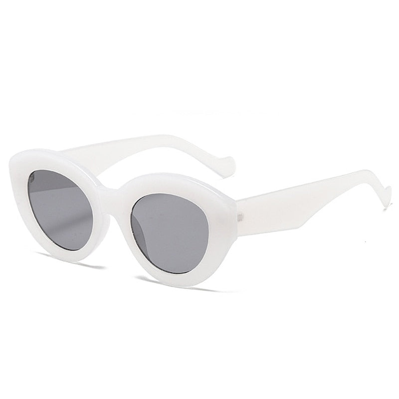 Gafas de sol de moda populares de gran tamaño con forma de ojo de gato para mujer, gafas de sol retro con diseño de leopardo y protección UV400 para hombre y mujer 