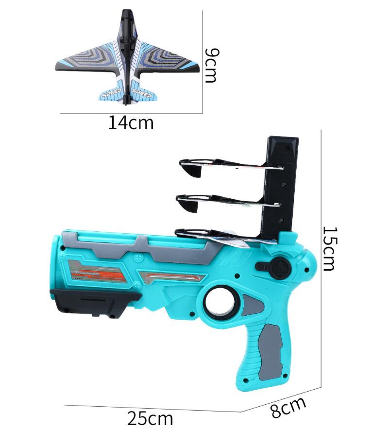 Avión catapulta de espuma para batalla aérea, modelo de lanzamiento con eyección de un solo clic, planeador de juguete, juguetes para exteriores para niños y adultos