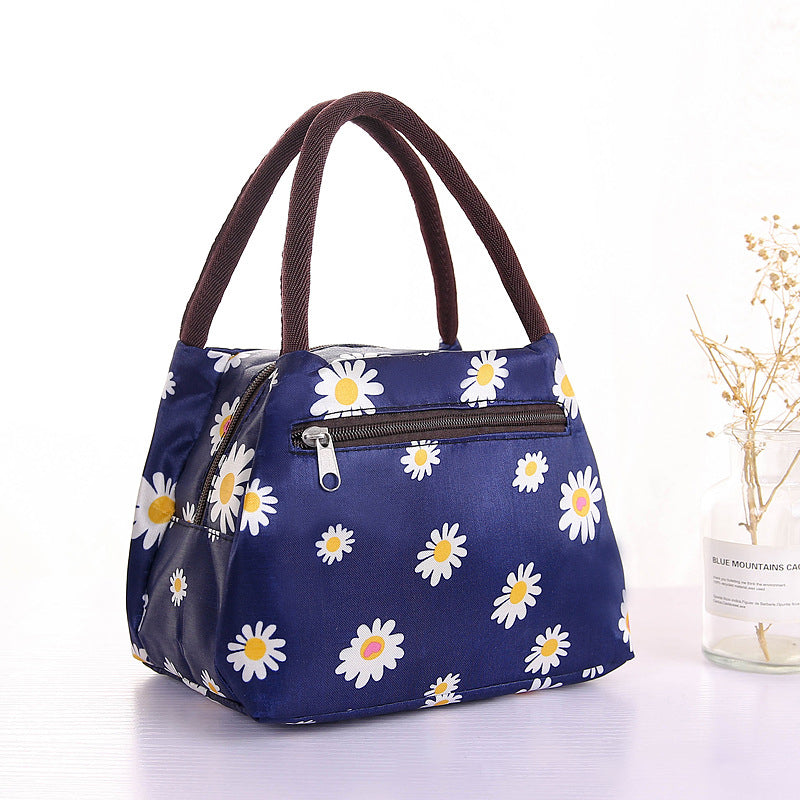 New Outdoor Picnic Portable Lunch Box Bag Oxford Cloth Double Layer Work Bag