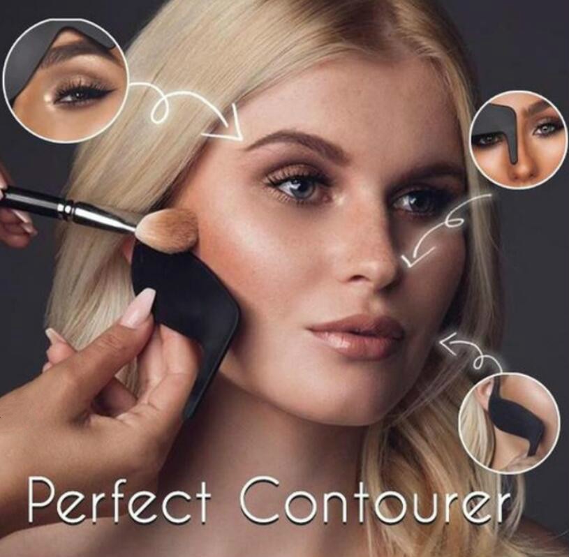 Magic Makeup Contourer Template Tool Eye Liner Card Cheek Eyes Nose Models Face Shaper Bronzer Concealer Contour Makeup Tools