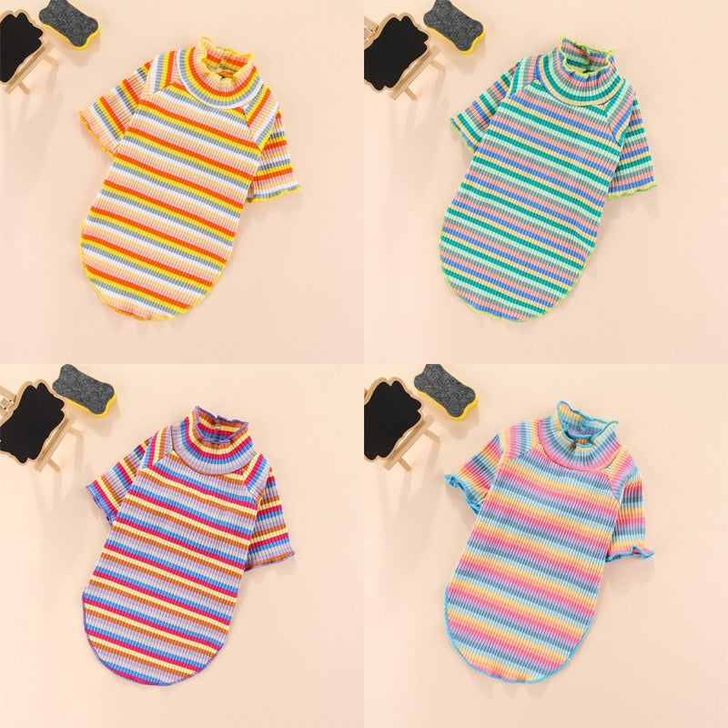 Netizen Teddy Little Dog Clothes Basecoat Summer Wear Thin Cotton Pet Clothing Spring Summer Cat