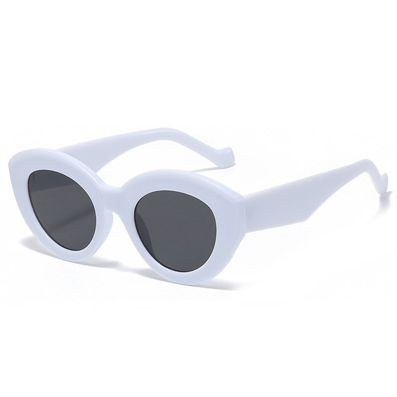 Gafas de sol de moda populares de gran tamaño con forma de ojo de gato para mujer, gafas de sol retro con diseño de leopardo y protección UV400 para hombre y mujer 