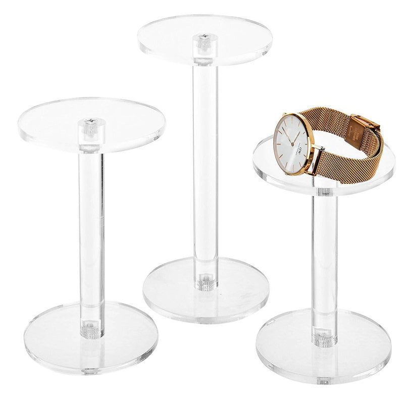 Acrylic display rack, cosmetics circular display table, transparent desktop display table