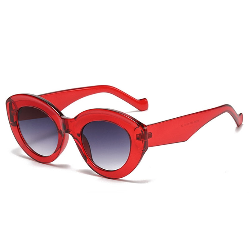 Gafas de sol de moda populares de gran tamaño con forma de ojo de gato para mujer, gafas de sol retro con diseño de leopardo y protección UV400 para hombre y mujer 