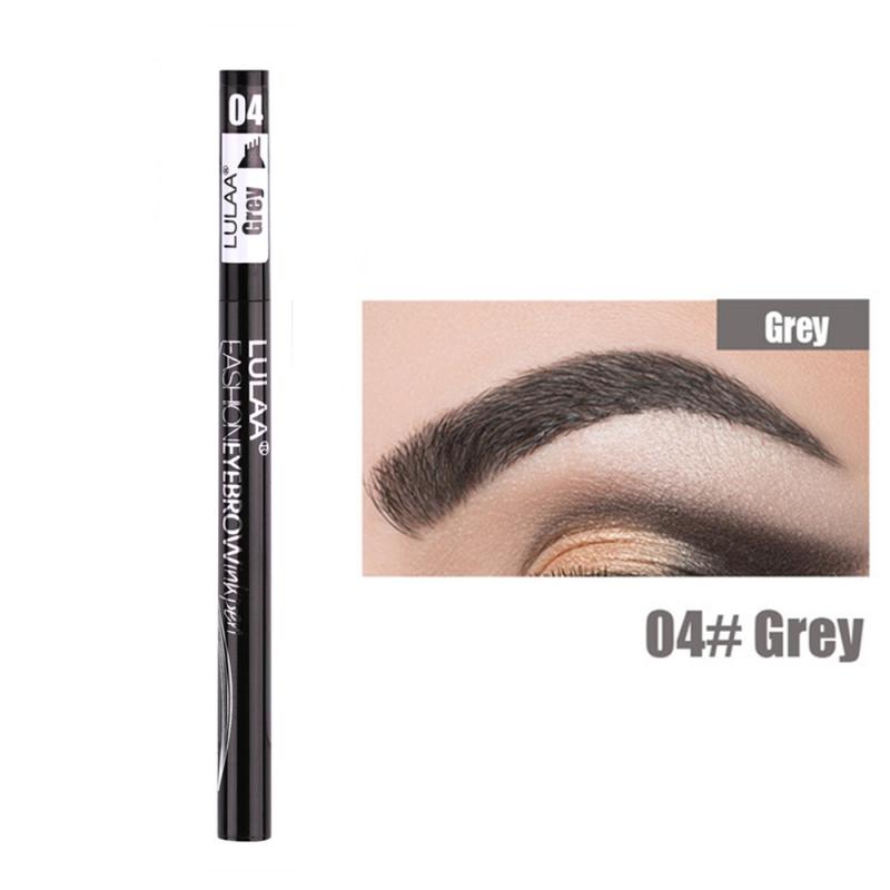 2 Or 1pcs Pro Microblading Eyebrow Tattoo Pen 4 Fork Tips Fine Sketch Liquid Eyebrow Pencil Waterproof Eyebrow Tint Makeup TSLM2