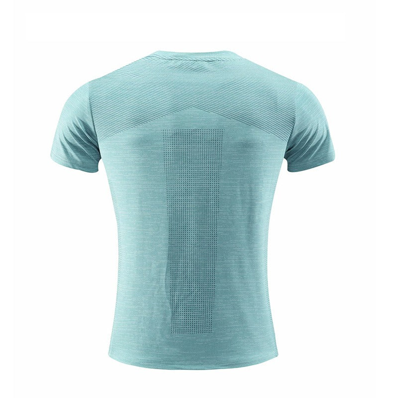 Men's short sleeved sports T-shirt, quick drying clothes, summer running clothes, fitness clothes