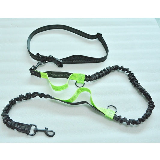 Dual Elastic Reflective Running Traction Rope Portable Retractable Dog Rope Dog Chain Traction Rope Pet Supplies