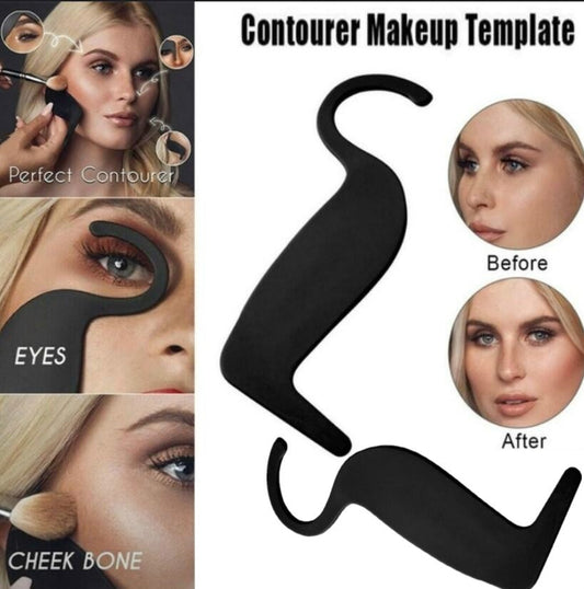 Magic Makeup Contourer Template Tool Eye Liner Card Cheek Eyes Nose Models Face Shaper Bronzer Concealer Contour Makeup Tools