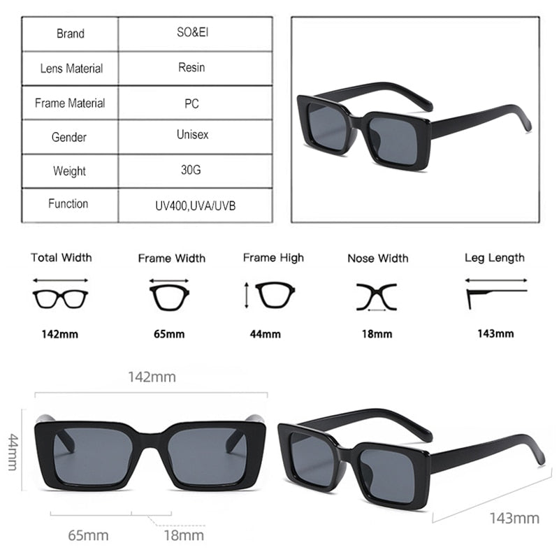 Gafas de sol rectangulares pequeñas de moda populares para mujer, gafas de sol retro con diseño de leopardo y UV400, gafas de sol cuadradas de tendencia para hombre 