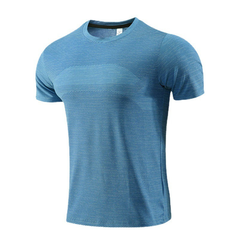 Camiseta deportiva de manga corta para hombre, ropa de secado rápido, ropa para correr de verano, ropa de fitness