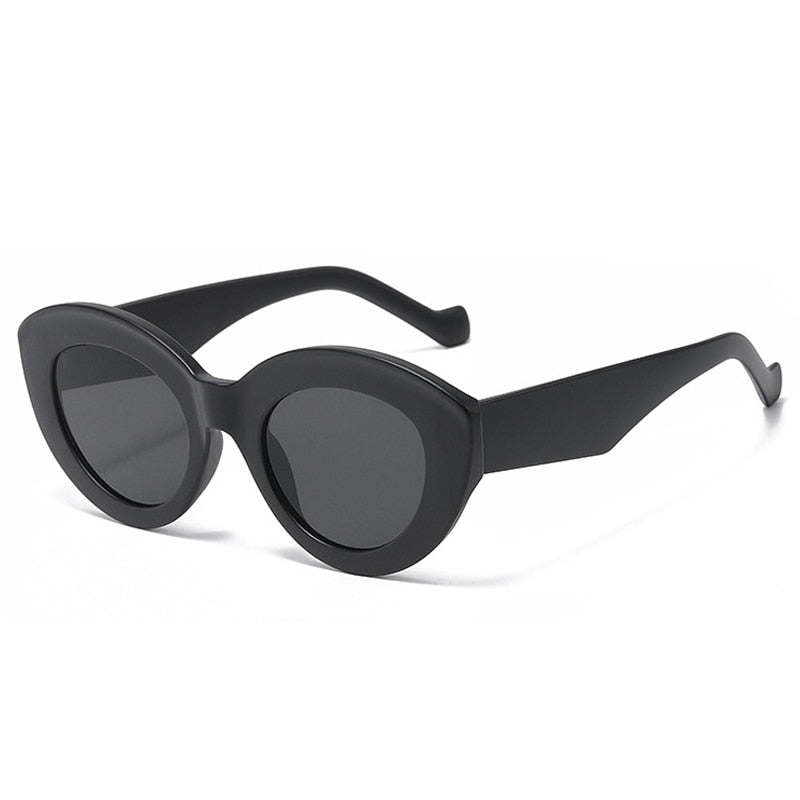 Gafas de sol de moda populares de gran tamaño con forma de ojo de gato para mujer, gafas de sol retro con diseño de leopardo y protección UV400 para hombre y mujer 