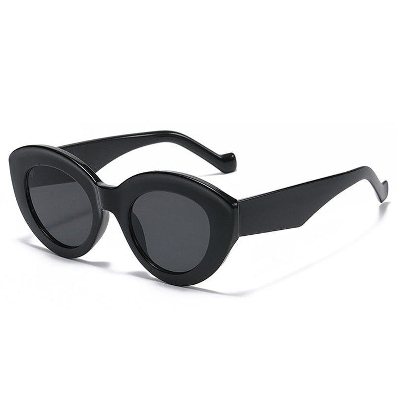 Gafas de sol de moda populares de gran tamaño con forma de ojo de gato para mujer, gafas de sol retro con diseño de leopardo y protección UV400 para hombre y mujer 