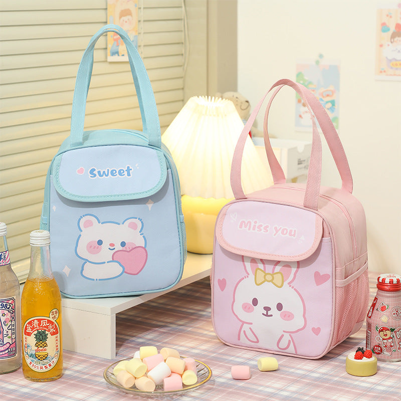 Portable Bento, Lunch Box, Bag, Heat Preservation Belt, Lunch Bag, Pocket, Office Worker, Japanese Primary School Student