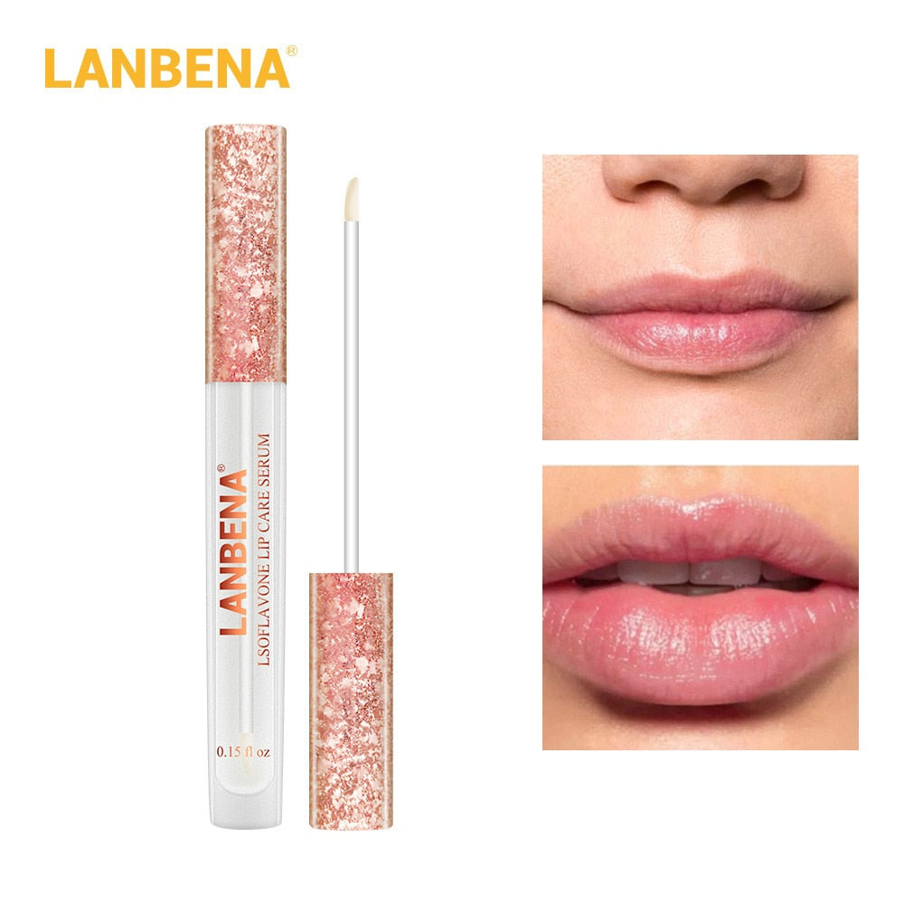 Suero para el cuidado de los labios de LANBENA, rellenador de labios, reparador, reduce las líneas finas, hidratante, cuidado de los labios TSLM1