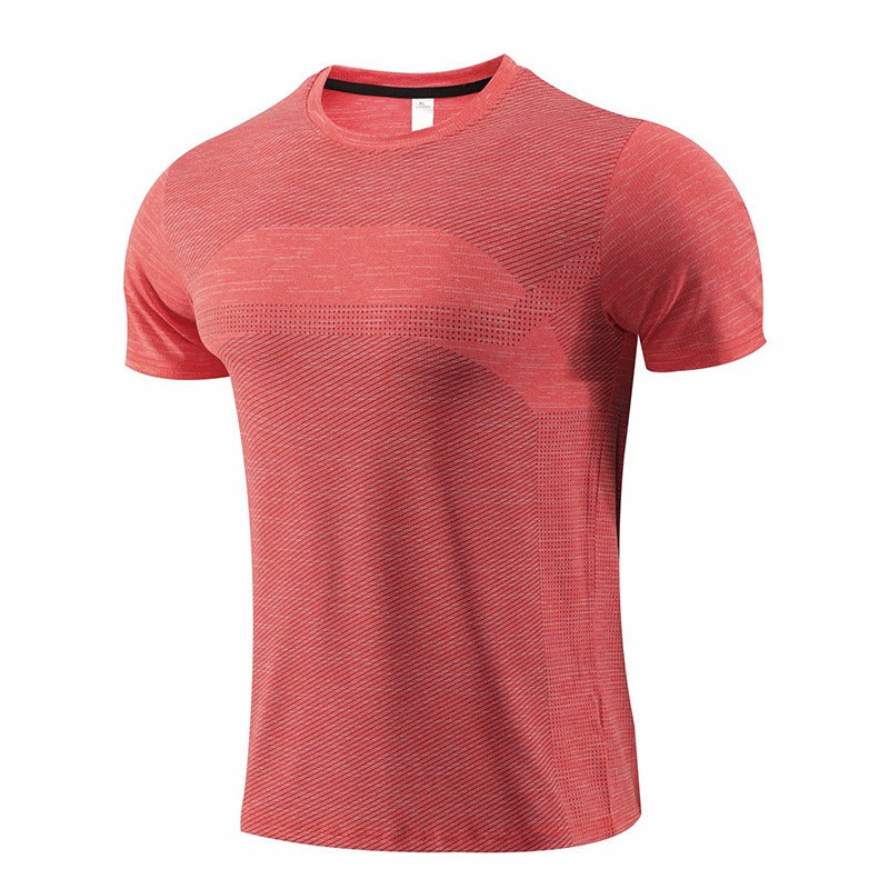 Camiseta deportiva de manga corta para hombre, ropa de secado rápido, ropa para correr de verano, ropa de fitness