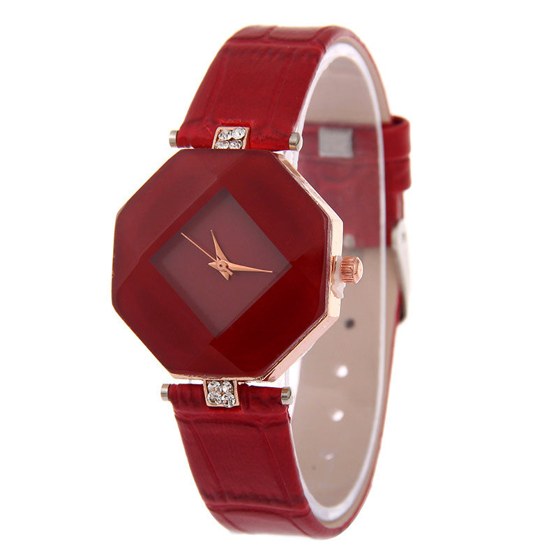 Relojes para mujer, reloj de pulsera de cuarzo con cristales geométricos y corte de gemas, reloj de vestir de moda, reloj de regalo para mujer, reloj femenino, 5 colores 