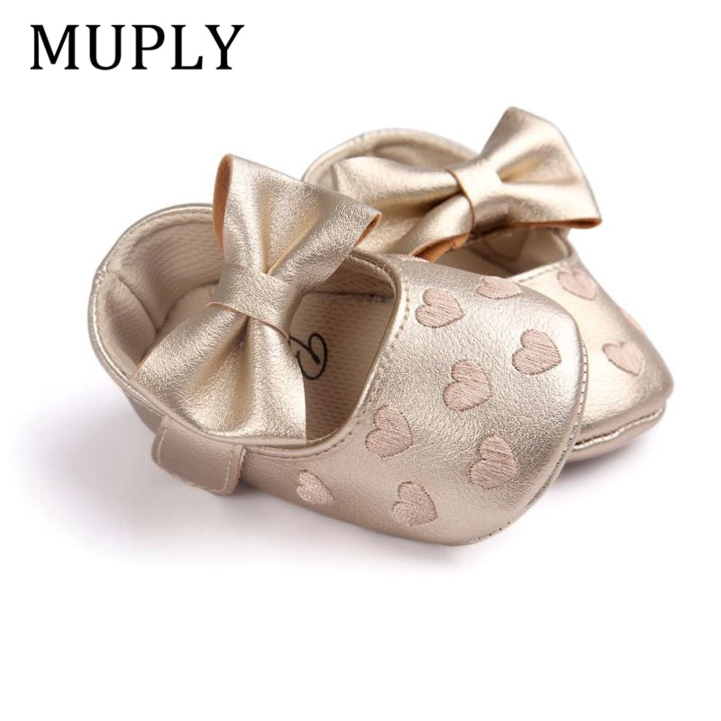 Baby PU Leather Baby Boy/Girl Moccasins Moccs Shoes Bow Fringe Soft Soled Non-slip Footwear Crib Shoes