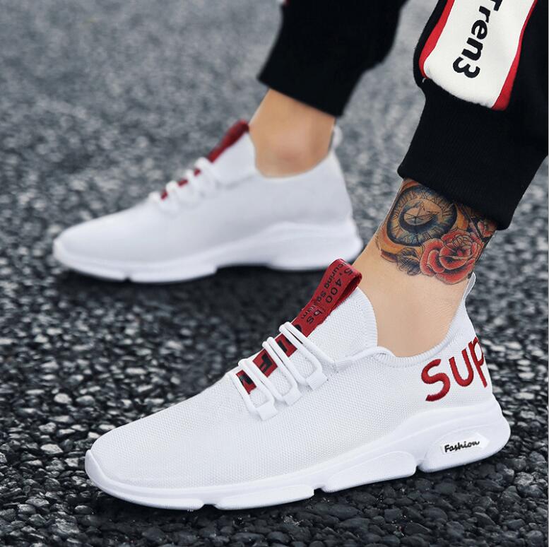 Men and Women Sneakers Outdoor Walking Lace up Breathable Mesh Super Light Jogging Sports Running Shoes