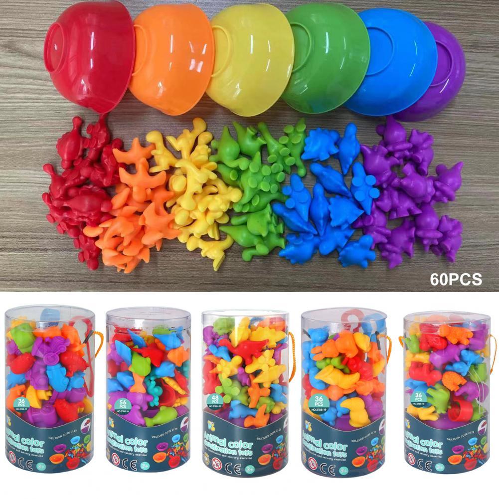 Children's Rainbow Count Early Education Cognitive Toys Montessori Teaching Aids Math Children's Game Set