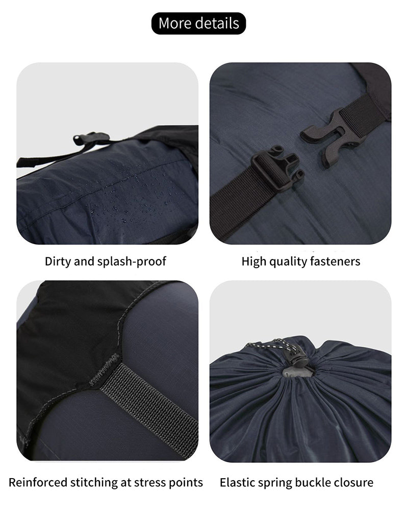 Camping and camping sleeping bag storage bag Lightweight capsule compression bag Travel clothing and miscellaneous storage bag 40D