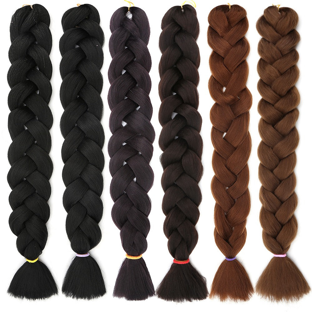 African Chemical Fiber Wig Large Braid Jumbo Braid Hair Dirty Braid High Temperature Yakis Braid