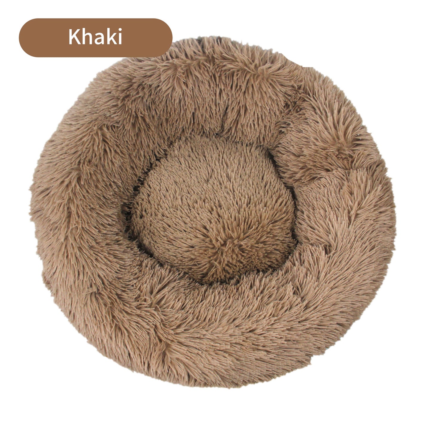 Long Plush Round Pet House Dog Bed Winter Cat Mat Pet Mattress Pet Supplies