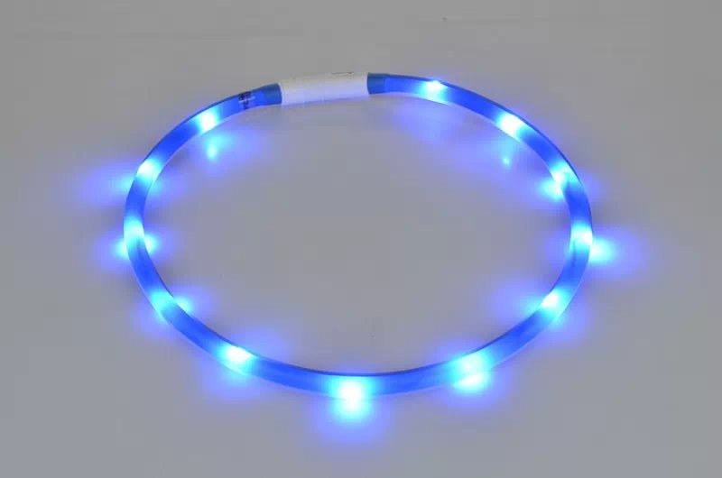 Collar luminoso para mascotas Collar para mascotas Carga USB Collar luminoso para perros Diy Collar de cuello LED Collar seguro para pasear perros